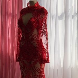 Red prom dress
